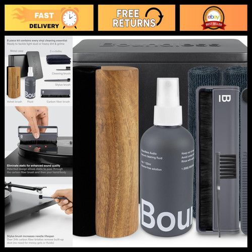Vinyl record cleaning kit - record,