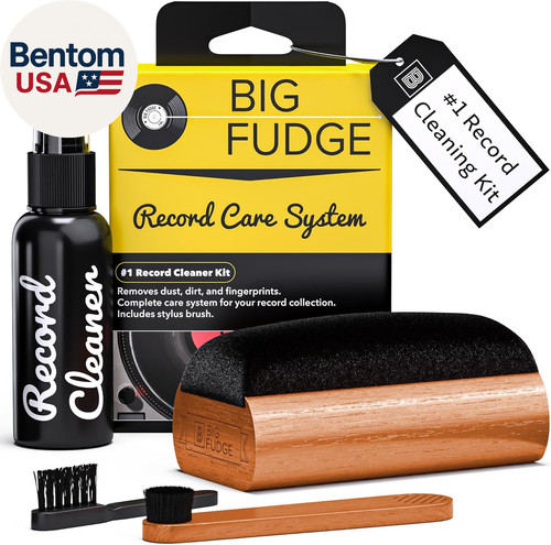 Vinyl record cleaning kit - record,